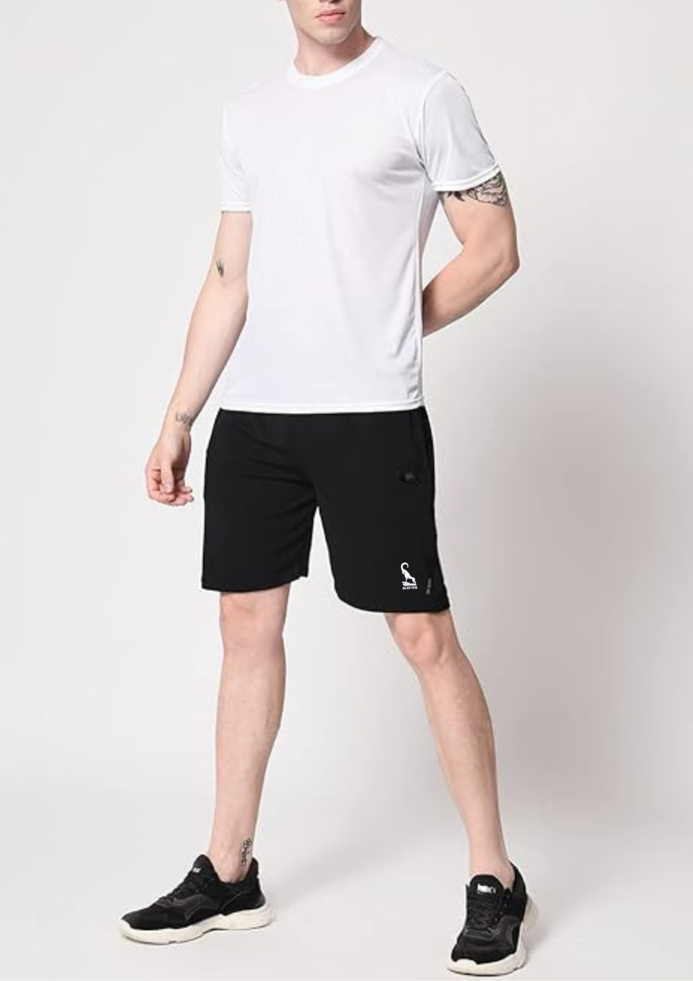 CLOFTER -Mens Everyday Shorts for Regular,Gym,Sports,Running and more ART : VOLCO