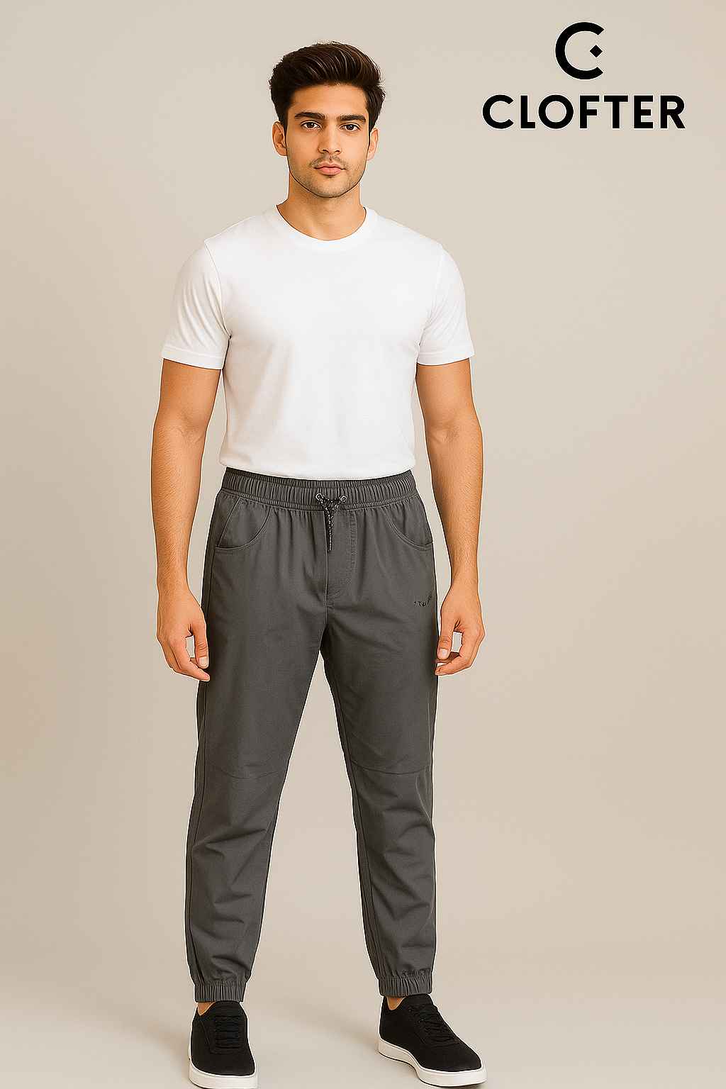 Mens cotton slim fit jogger for regular,formal,everyday use Design-LAKEJOG