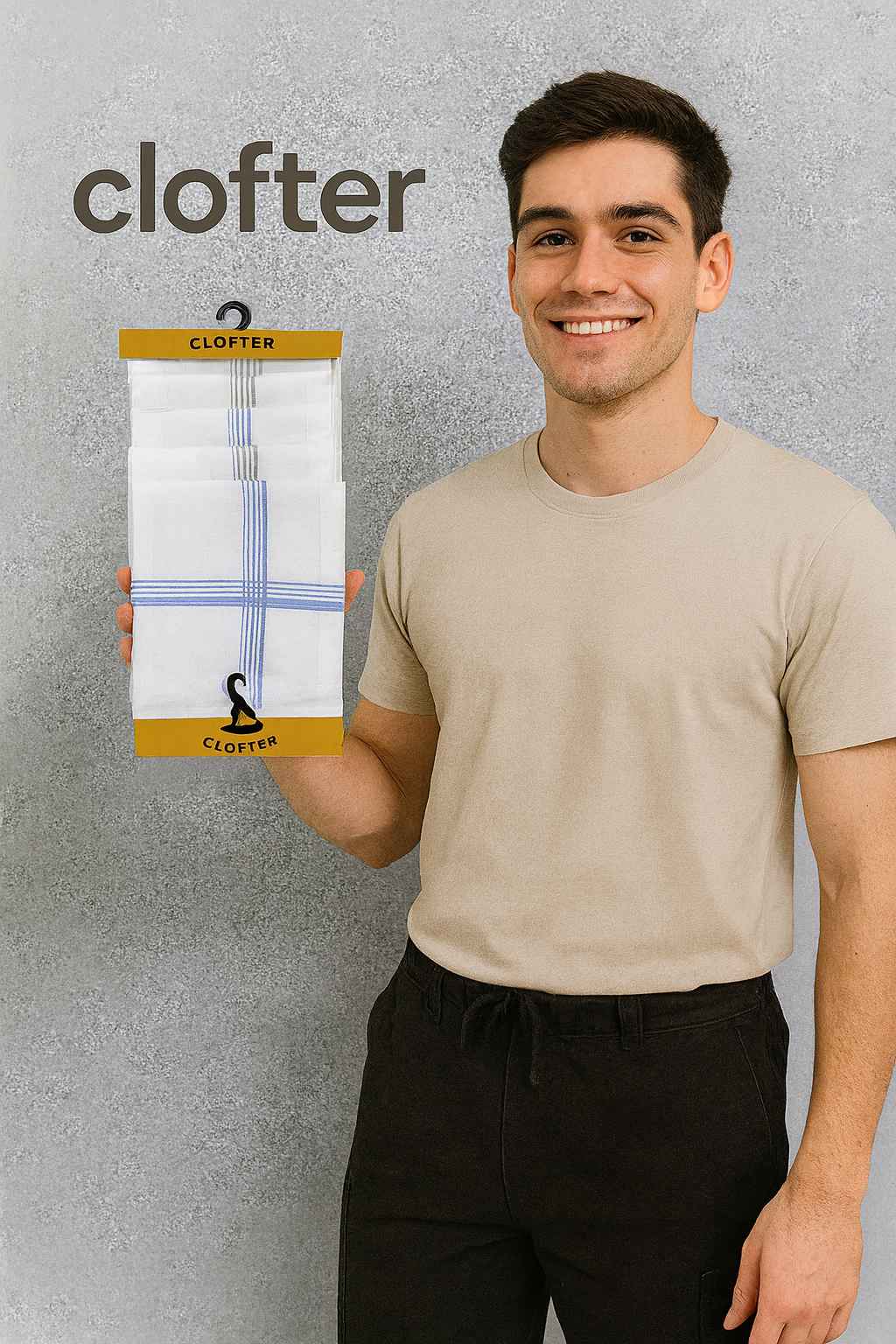 CLOFTER : Men cotton Handkerchief  : RU-18 - Image 8