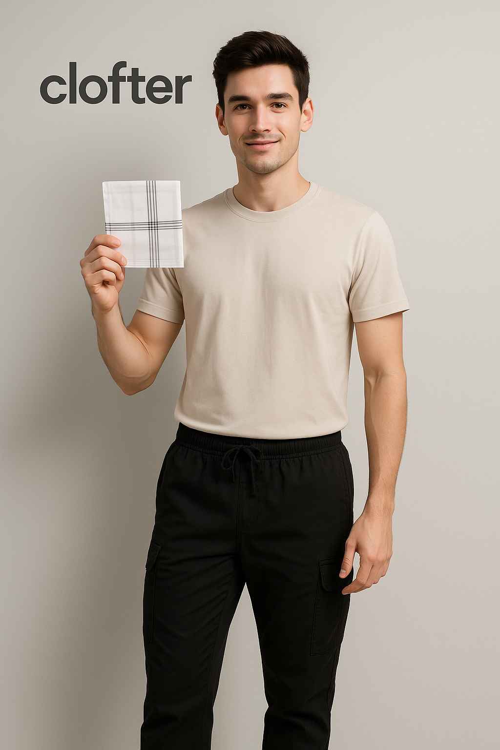 CLOFTER : Men cotton Handkerchief  : RU-18 - Image 2