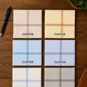 CLOFTER : Men cotton Handkerchief  : RU-16 (colorful)